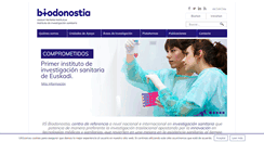 Desktop Screenshot of biodonostia.org