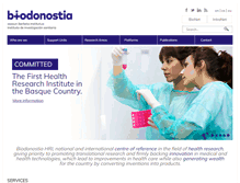 Tablet Screenshot of biodonostia.org